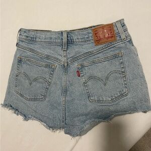 Levi's Women's Faded Blue Jean Shorts